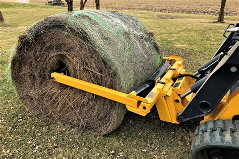 bale unroller for skid steer|hay bale unroller prices.